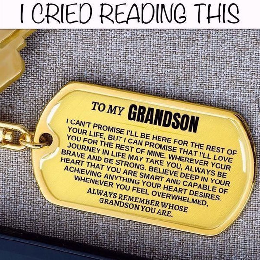 To My Grandson - From Grandfather - Love Tag