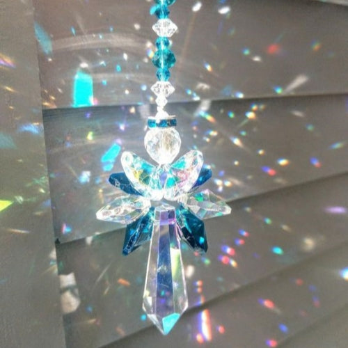 Guardian Angel Crystal Suncatcher