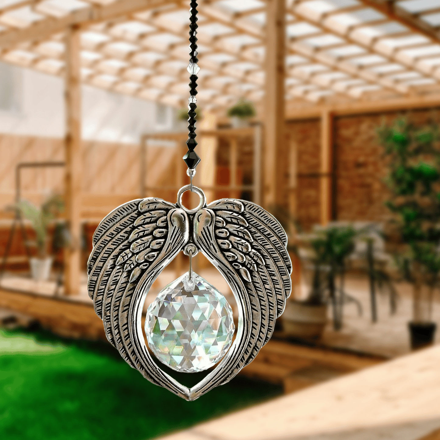 ✨ANGEL WINGS Crystal and Pewter Wings Suncatcher