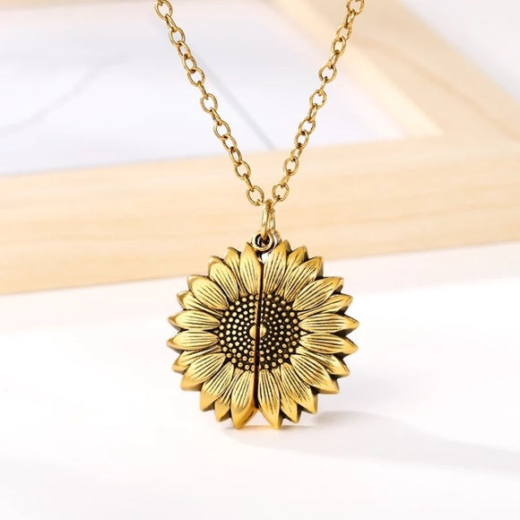 Mother's Day Gift "You Are My Sunshine"  Sunflower Necklace